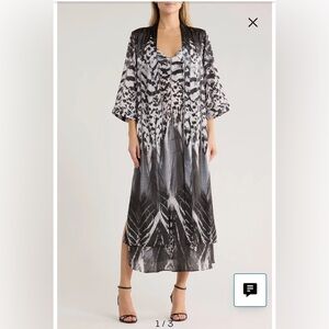 🖤🤍 All Saints Carin Sierra Kimono 🖤🤍 Flowing Statement Piece ✨🕊️